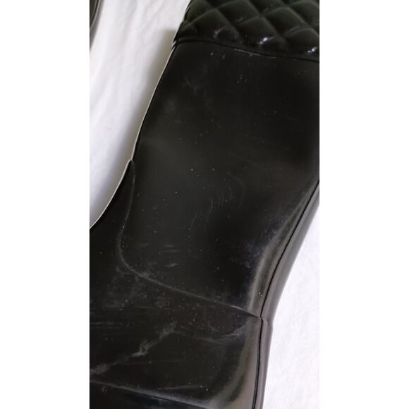 Hunter Boots Rigley Top Quilt Glossy Riding Style Rain Women's Size 7 - Picture 10 of 12